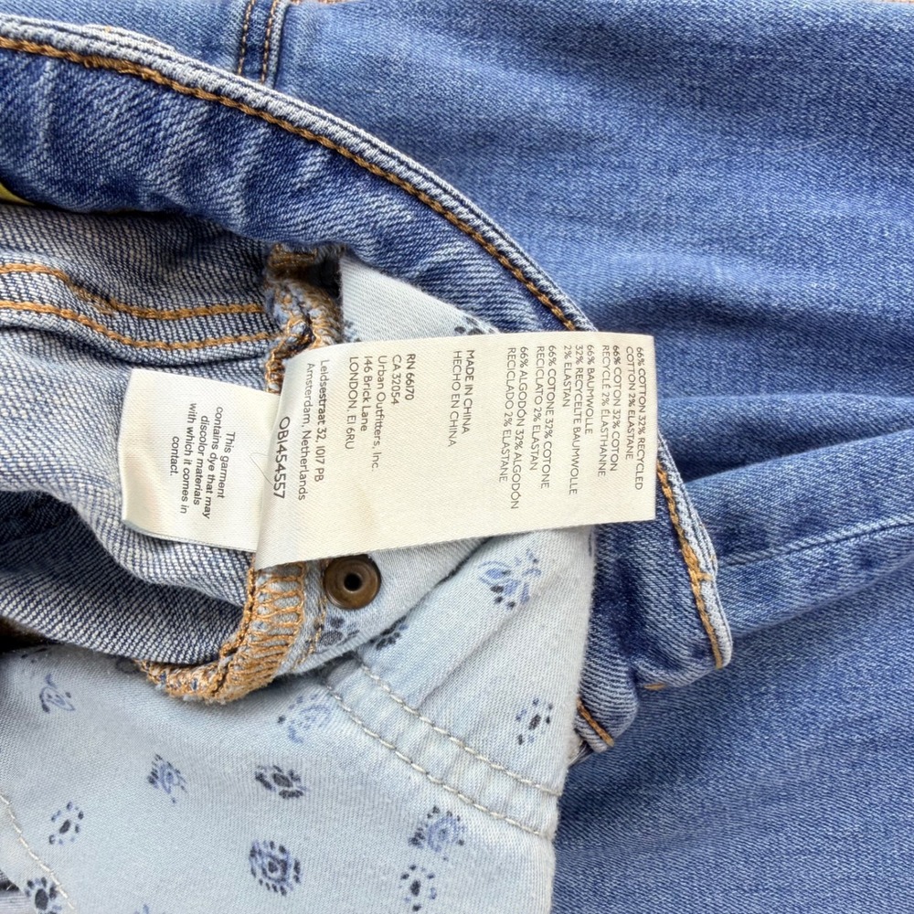 Maeve Anthropologie Wide Leg Jeans Blue Denim High Rise Size 27 - Picture 6 of 9